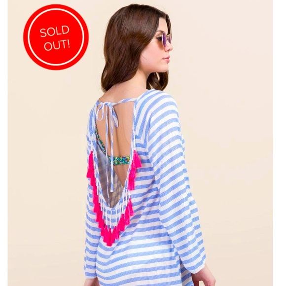 SOLD OUT Francescas collections tassel swim cover - Picture 2 of 8